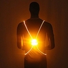 reflective safety led vest belt,  bike vest light led light warning riding vest lights cycling riding reflective bicycle vest suitable for night running and night riding (yellow)