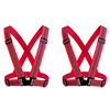reflective vest 2 pack safety gear with high visibility adjustable straps for running,  jogging,  cycling,  hiking,  walking,  multicolor optional (red) miniinthebox