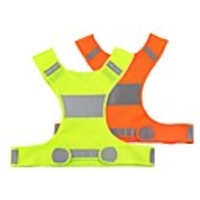 Reflective Vest Night Vision Easy Carrying Durable Lightweight for Running Cycling / Bike Silver