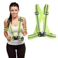 Reflective Vest Safety Vest Running Gear Adjustable Breathable Durable Class 2 High Visibility Reflective Strip Portable Lightweight Comfy Versatile for Running Cycling / Bike Jogging Dog Walking Men