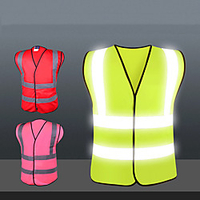 Reflective Vest Safety Vest Running Gear Breathable Durable Class 2 High Visibility Reflective Strip Portable Lightweight Comfy Versatile for Running Cycling / Bike Jogging Dog Walking Men Women