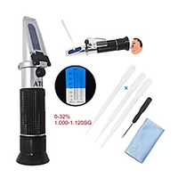 Refractometer Brix 0-32% 1.000-1.120SG For Beer Wort Hydromet Brewing Refractometer Sugar Dual Scale