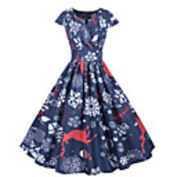 Reindeer Christmas Dress Women
