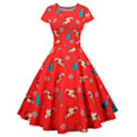Reindeer Christmas Dress Women