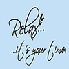 Relax Generation Carved English Proverbs Home Furnishing Background Sticker