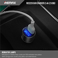 Remax 12 W Output Power USB Car USB Charger Socket Phone Charger Portable Charger For iPad Cellphone miniinthebox
