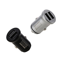 REMAX Alloy 3 Car 2USB Charger 4.8A Fast Charge Car Charger Metal Mini Car Charger Gift OEM