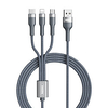 Remax Micro USB Lightning USB C Cable All-In-1 1 to 3 High Speed 2 A 1.2m(4Ft) TPE For Samsung Xiaomi HuaweiPhone Accessory miniinthebox