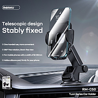 Remax Phone Holder Stand Mount Car Car Holder Phone Holder Buckle Type Cupula Type Adjustable Polycarbonate Silicone Phone Accessory iPhone 12 11 Pro Xs Xs Max Xr X 8 Samsung Glaxy S21 S20 Note20 miniinthebox