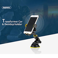 Remax Phone Holder Stand Mount Car Car Holder Phone Holder Cupula Type Adjustable 360°Rotation Silicone Phone Accessory iPhone 12 11 Pro Xs Xs Max Xr X 8 Samsung Glaxy S21 S20 Note20 miniinthebox