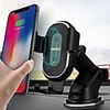 Remax RM-C37 Wireless Car Fast Charger Mount Magnetic Sensor Automatic Clamp Type C Mobile Phone Car Stand Quick Charger Suction cup mounted Holder Bracket