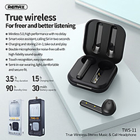 Remax TWS-11 wireless music call headset Bluetooth 5.0 pair ear team headset with charging compartment