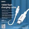 Remax Type-C Cable 3 A 1.0m(3Ft) Normal PVC(PolyVinyl Chloride) USB Cable Adapter For Samsung / Huawei / Xiaomi