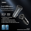 Remax Weiqi QC3.0 Car Charger 2U High Compatible With 30W Fast Charging Car Charger RCC-223