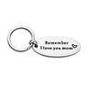 remember i love you mom keychain from daughter or son,  mother