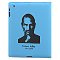 Remembering Steve Jobs Protective Wake-Up/Sleep Smart Cover Case for iPad 2 - Blue