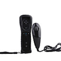 Remote and Nunchuck Controller for Wii (Black)