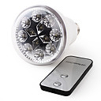 Remote Control 12 LED Rechargeable Emergency Light (Bulb Shaped)