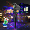 Remote Control Laser Light Projector Waterproof Projector Rotating LED Projector Multi Color Wedding Party Gift Projector Light Christmas Gift miniinthebox