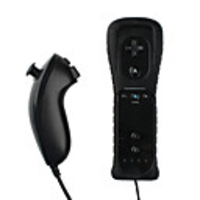 Remote Plus and Nunchuk Controller for Wii (Black)