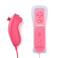 Remote Plus and Nunchuk Controller for Wii (Pink)
