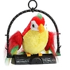 repeat talking parrot toys for birthday plush doll toys for boys girls (red amp; green)