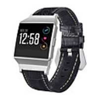 Replace Luxury Wrist Strap for Fitbit ionic Modern Buckle Genuine Leather Watch Band