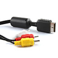 Replacement Composite Video Audio AV-Out Cable for PS2 (2M Length)