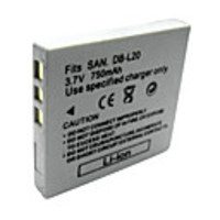 Replacement Digital Camera Battery DBL20 for SANYO Digital ANYO DMX-CG9/VPC-CA8/DSC-J4