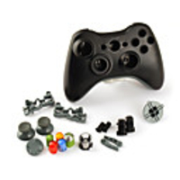 Replacement Wired Controller Case Shell for XBOX 360 (Black)