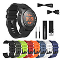 Replacement Wristband Watch band Wrist strap Silicagel Soft Band Strap For Garmin Fenix 2 Smart Watch Bracelet with Tool