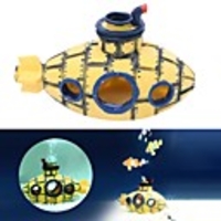 Resin Aquarium Ornaments Artificial Decorations Undersea Wreckage Submarine Cavern Fish Tank Cave Ornament Aquarium Landscape