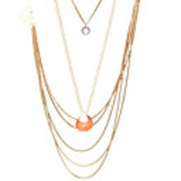 Resin Point Diamond Necklace(Assorted Color)