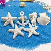 Resin Starfish Seahorse Seashell Simulation Starfish Aquarium Home Decoration 10 Piece Set Of Ornaments Pendant miniinthebox