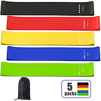 Resistance Band Set Exercise Resistance Bands Pilates Resistance Band and Toning Bar Sports Latex Home Workout Yoga Pilates Portable Non Toxic Stretchy Strength Training Durable Lightweight Full Body miniinthebox