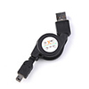 Retractable USB A To Mini 5-Pin USB Cable