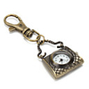 Retro Bag of Unisex Alloy Analog Quartz Keychain Watch (Bronze)