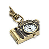 Retro Camera of Unisex Alloy Analog Quartz Keychain Watch (Bronze)