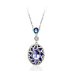 Retro Crystal Pendant Necklace