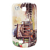 Retro Design Four-wheeler and Tower Pattern Hard Case for Samsung Galaxy Mini S5570