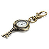 Retro Key of Unisex Alloy Analog Quartz Keychain Watch (Bronze)