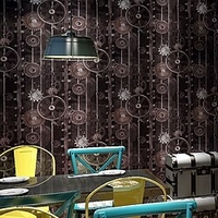 Retro Nostalgic Wallpaper American Personality Industrial Sstyle Loft Decoration Machinery Gear Hairdressing Barber Shop Bbackground Wallpaper miniinthebox