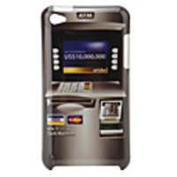 Retro Protective Hard Case for iPod Touch 4 (Bank Card)