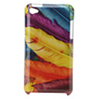 Retro Protective Hard Case for iPod Touch 4 (Feather)
