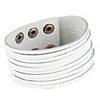 Retro Punk Style Fashionable Stripe Design Bracelet (White)