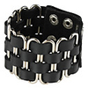 Retro Punk Style Knitted Iron Hoop Design Bracelet