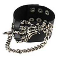 Retro Punk Style Skeleton Hand Design Bracelet