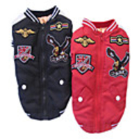 Retro Racing Style Dog Jacket (S - XL,  Assorted Colors)