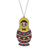 Retro Style Doll Shape Copper Necklace