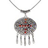 Retro Style Ellipse Sliver Necklace